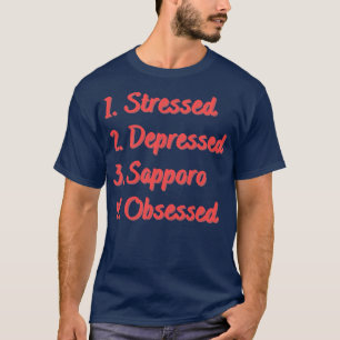 T-shirt Sapporo déprimé et stressé