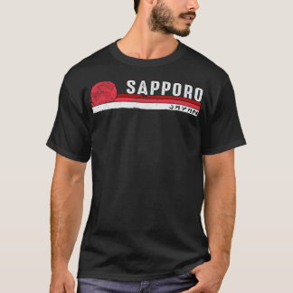 T-shirt Sapporo Japon Design rétro pour le patrimoine et C