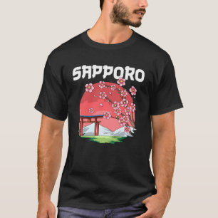T-shirt Sapporo Kyokujitsuki Sakura Japon