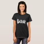 T-shirt Sarah de Orphan Black police stressée<br><div class="desc">Sarah est un personnage de l'émission télévisée Orphan Black</div>