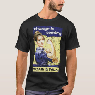 T-shirt Sarah Palin - changez vient !