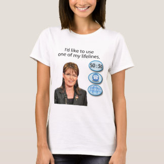 T-shirt Sarah Palin : Je voudrais utiliser une de mes