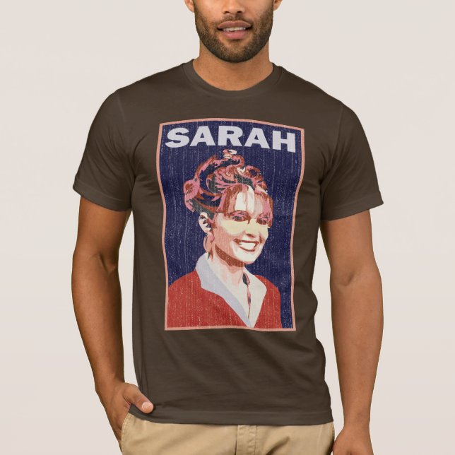 T-shirt Sarah vintage Palin (Devant)