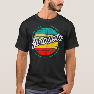 T-shirt Sarasota Florida Retro Coucher de soleil Vintage