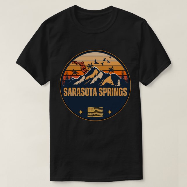 T-shirt Sarasota Springs, Floride (Design devant)
