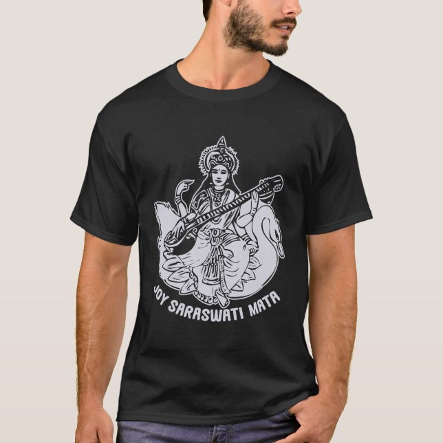 T-shirt Sarasvati Hindu Goddess (Devant)