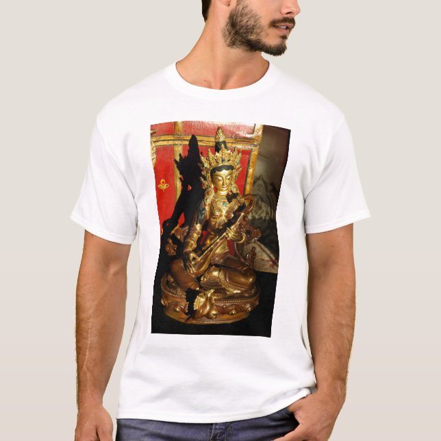 T-shirt Saraswati, déesse de la musique et de la poésie (Devant)