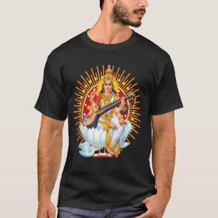 T-shirt Saraswati Géométrie Sacrée Troisième Oeil Isha Lin