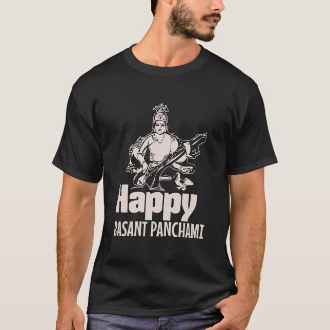 T-shirt Saraswati Puja Déesse hindoue (Devant)