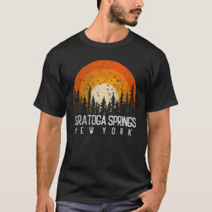 T-shirt Saratoga Springs New York NY Chemise Rétro Vintage