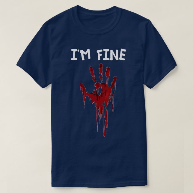 T-shirt Sarcasme À Main Bloody (Design devant)
