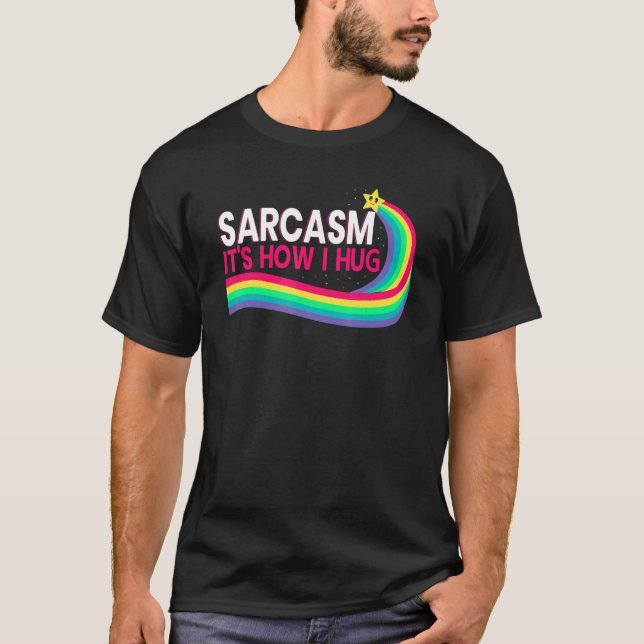 T-shirt Sarcasme C'est comme ça que je serre des blagues h (Devant)
