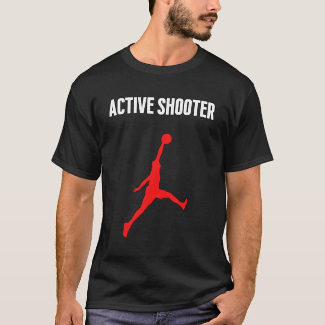T-shirt Sarcasme de basketball de tir actif (Devant)