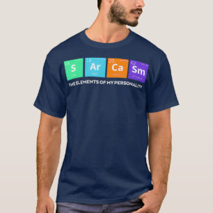 T-shirt Sarcasme Drôle Éléments De Mon Sac Personnalit