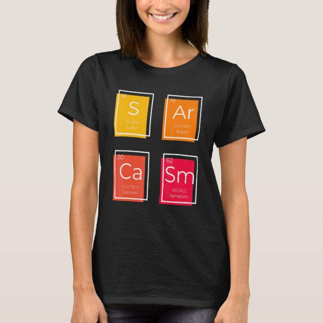 T-shirt Sarcasme Élément principal Dire Humour (Devant)