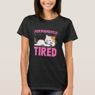 T-shirt Sarcasme Épuisé Fatigué Fatigue Définitivement Fat