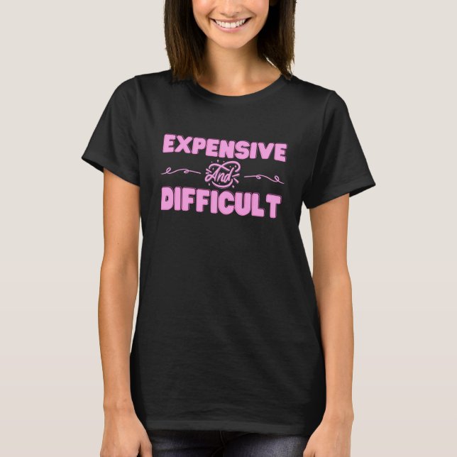 T-shirt Sarcasme Humour Femmes Sarcas Cher Et Difficile (Devant)