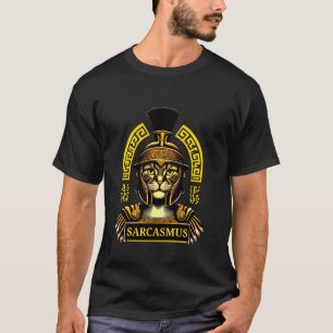 T-shirt SARCASMUS Chat Sarcasique Dieu Grec Romain Gladiat