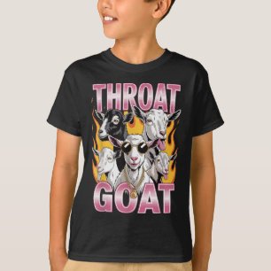 T-shirt Sarcasti Graphique Adulte Offensive Goat Throat