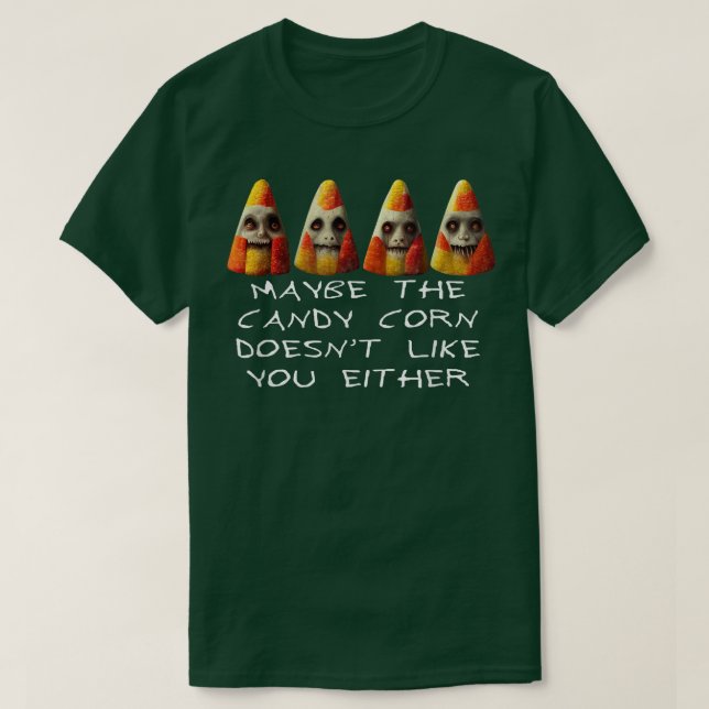 T-shirt Sarcastic Candycorn Group of Halloween Outcasts 12 (Design devant)