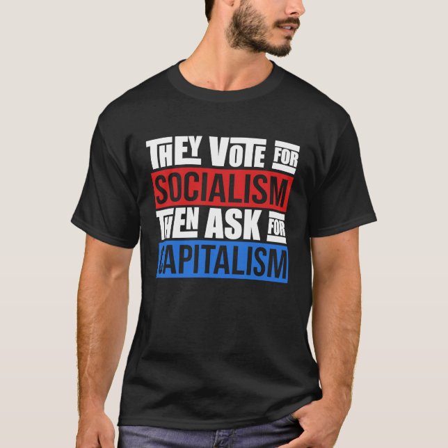 T-shirt Sarcastic Facts Of Capitalism Artwork (Devant)