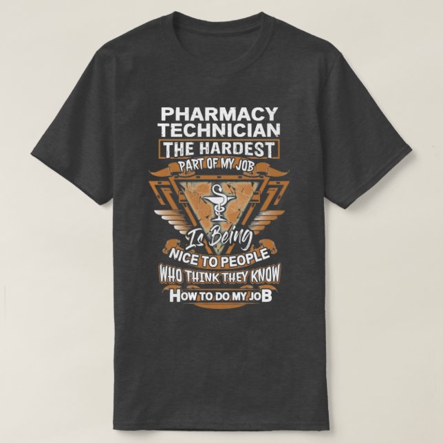 T-shirt Sarcastic Pharmacy Technician (Design devant)