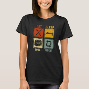 T-shirt Sarcastique Rétro pour les hommes femmes manger Sl