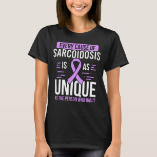 T-shirt Sarcoidose Sensibilisation Mois Jour Guerrier Surv
