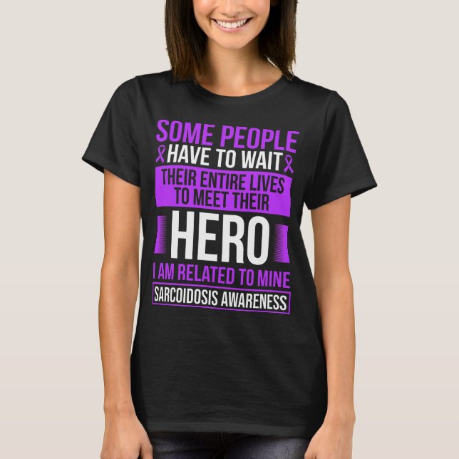 T-shirt Sarcoidosis Ruban Sarcoidosis Guerrier Survivant (Devant)