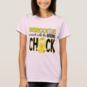 T-shirt Sarcome sali avec le poussin faux