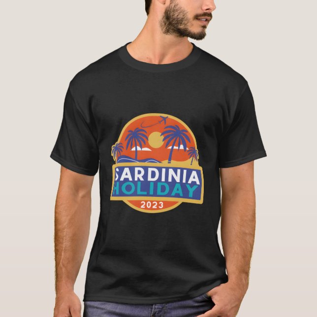 T-shirt Sardaigne 2023 Méditerranée Italie (Devant)