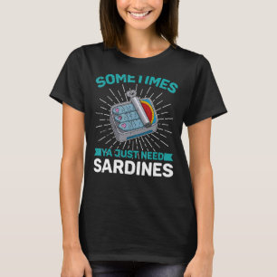T-shirt Sardine anchois poissons plats de poisson cuisine