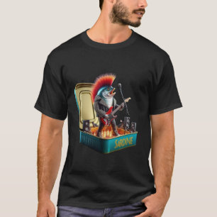 T-shirt Sardine Sauvage Rockstar Rebelle Punk Vibes Explos