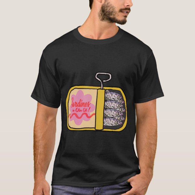 T-SHIRT SARDINES À L'HUILE D'OLIVE (Devant)