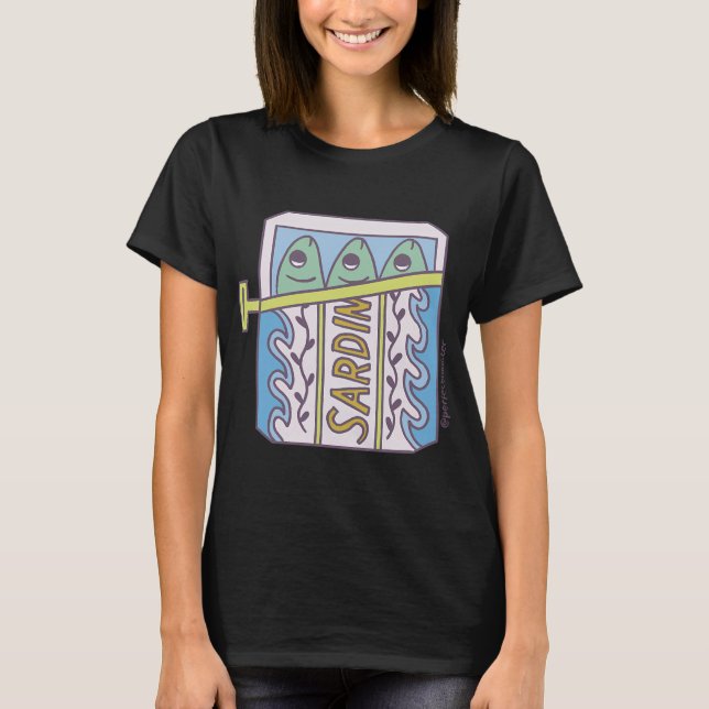 T-shirt Sardines bleues (Devant)