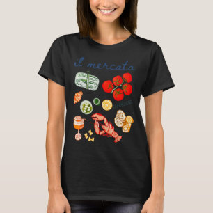 T-shirt Sardines d'été au homard tomate Il Mercato italien