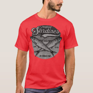 T-shirt Sardines Étiquette BW