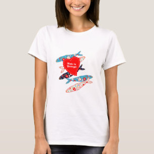 T-shirt Sardines fabriquées au Portugal