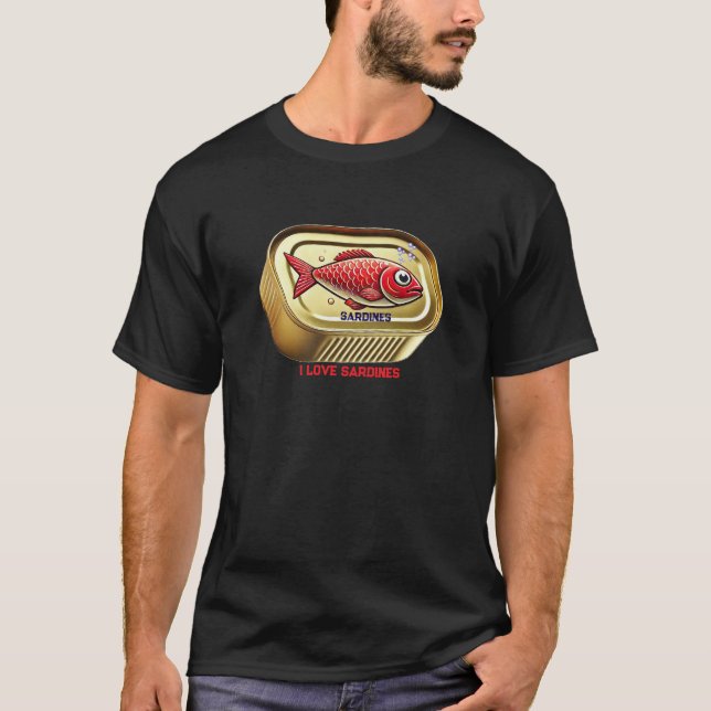 T-shirt Sardines Salty Fish Love (Devant)