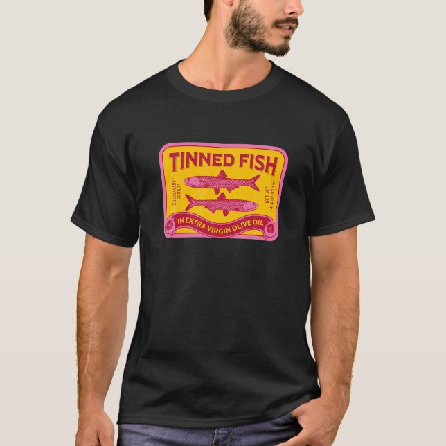 T-shirt Sardines Tinté Poisson Poisson Poisson Conception  (Devant)