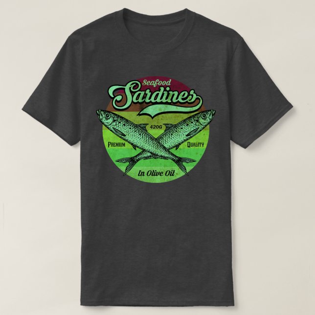 T-shirt Sardines vintages (Design devant)