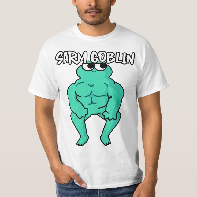T-shirt Sarm Goblin Funny Body Building Gym Muscles Workou (Devant)