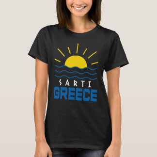 T-shirt Sarti Grèce Soleil et mer Vagues femmes