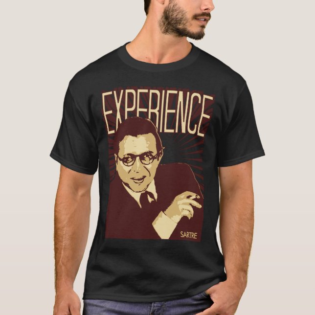 T-shirt Sartre -- Expérience (Devant)