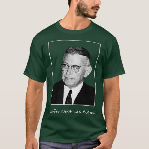 T-shirt Sartre Hell est d'autres personnes en français