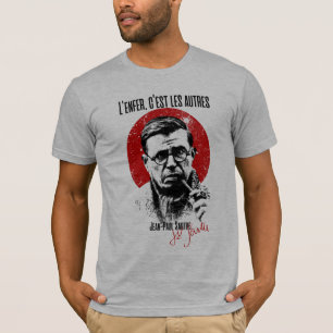 T-shirt Sartre l'enfer c'est les autres Hell Is Other Peop