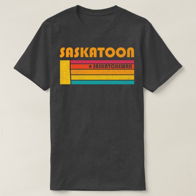 T-shirt Saskatoon Saskatchewan Canada Vintage en détresse  (Design devant)