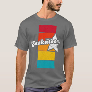T-shirt Saskatoon Saskatchewan Canada Vintage en détresse
