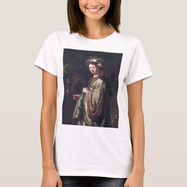 T-shirt Saskia van Uylenburgh, Flora, Rembrandt, 1634 (Devant)