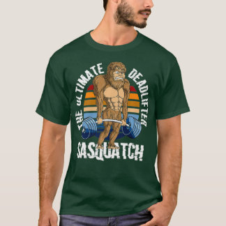 T-shirt Sasquatch Big Pied Deadlifting Gymnase